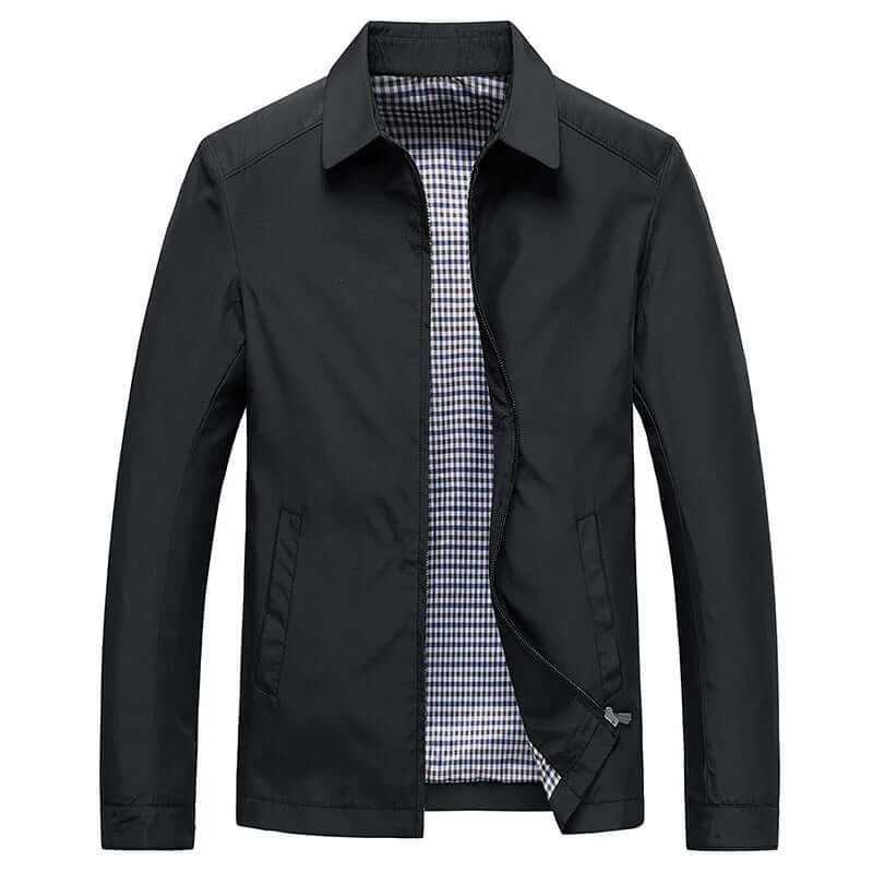 Manteau homme imperméable à manches longues noir