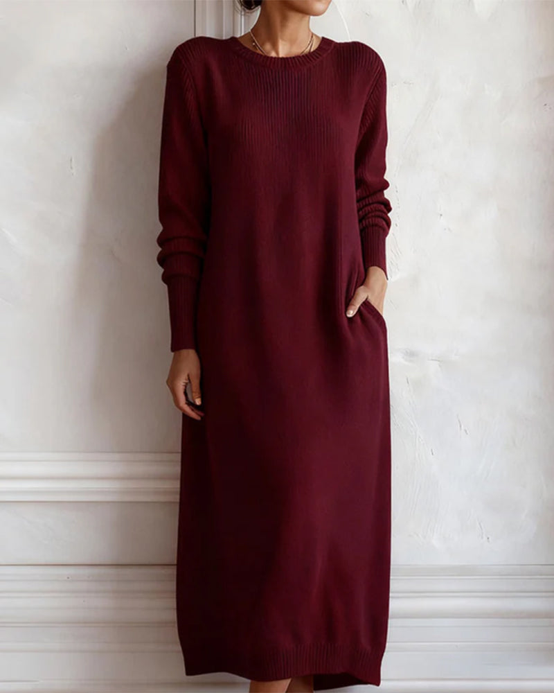 Foulard femme Robe pull col rond