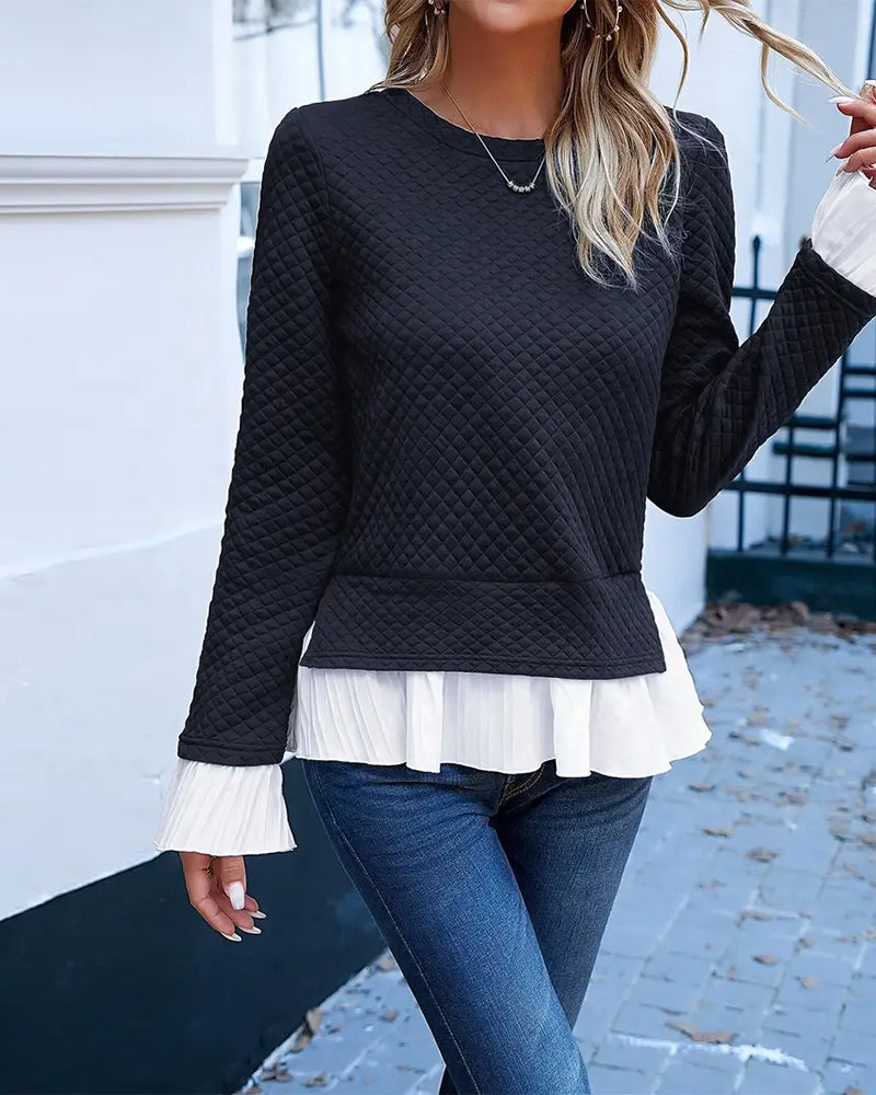 Robe élégante dentelle col rond design