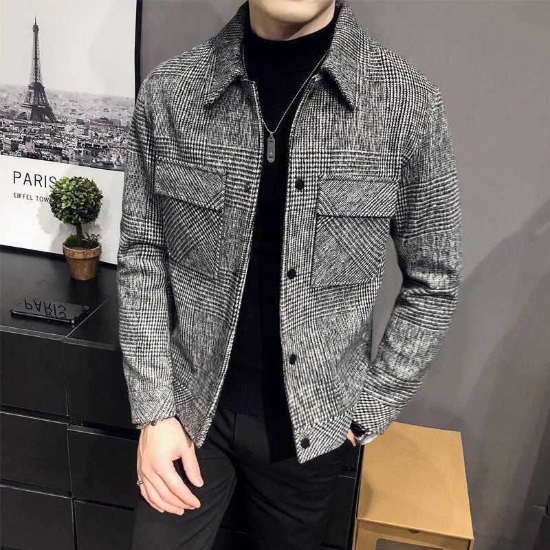 Herren Karo Hemdenjacke Modern - IdealeKleiden