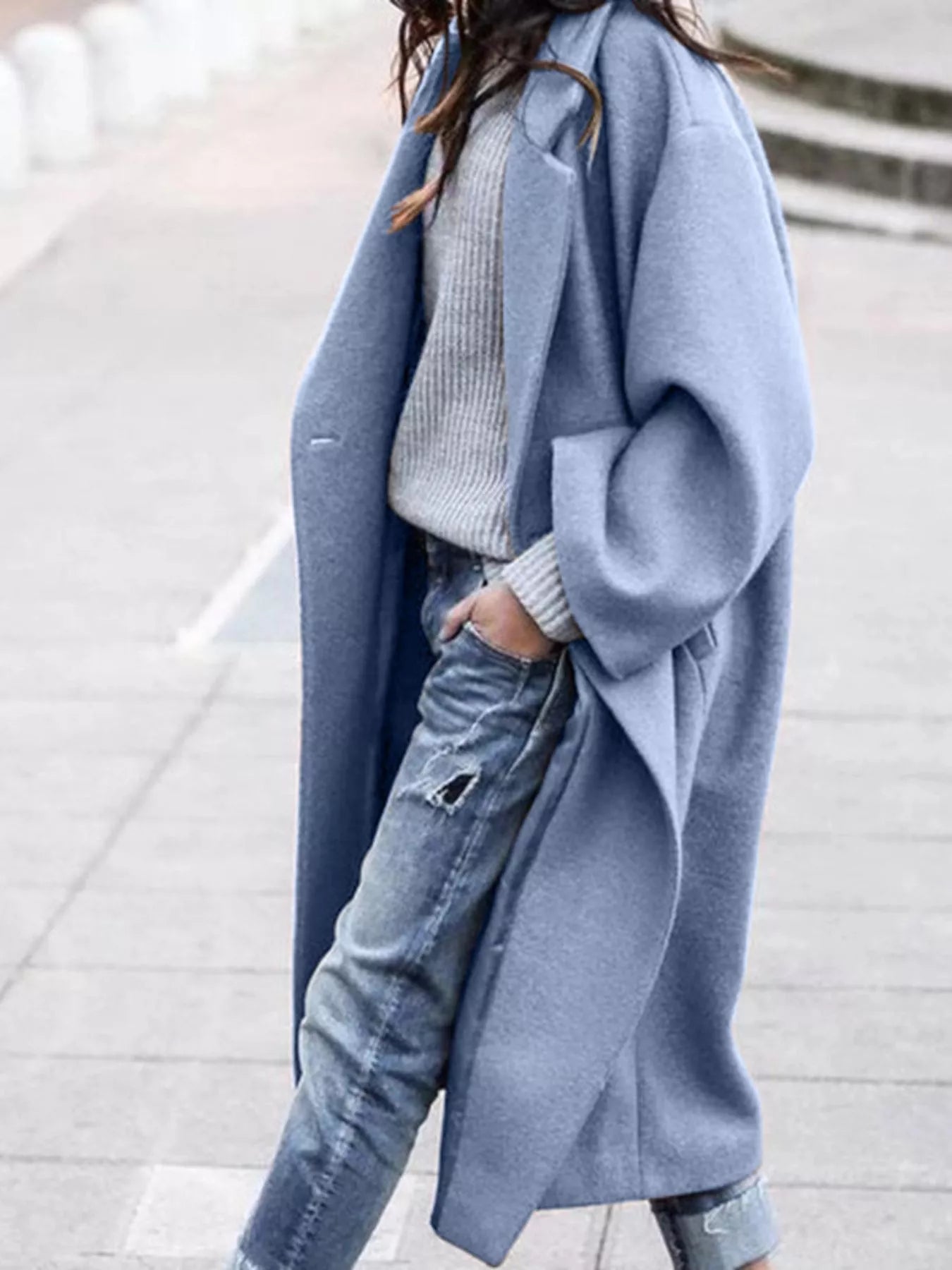 Manteau d'hiver long oversize pour femme