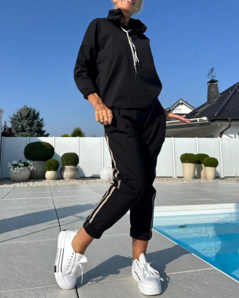 Survêtement de sport pour femme Sweat à capuche et pantalon
