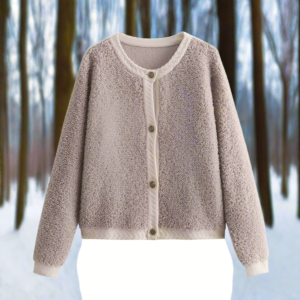 Cardigan en polaire douce, décontracté, ouvert