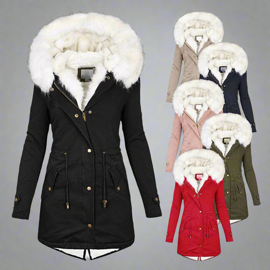 Kunstfell-Parka Damen Warm & Elegant - IdealeKleiden