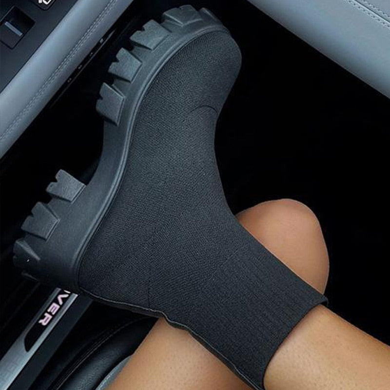 Chaussettes tendance pour baskets femme