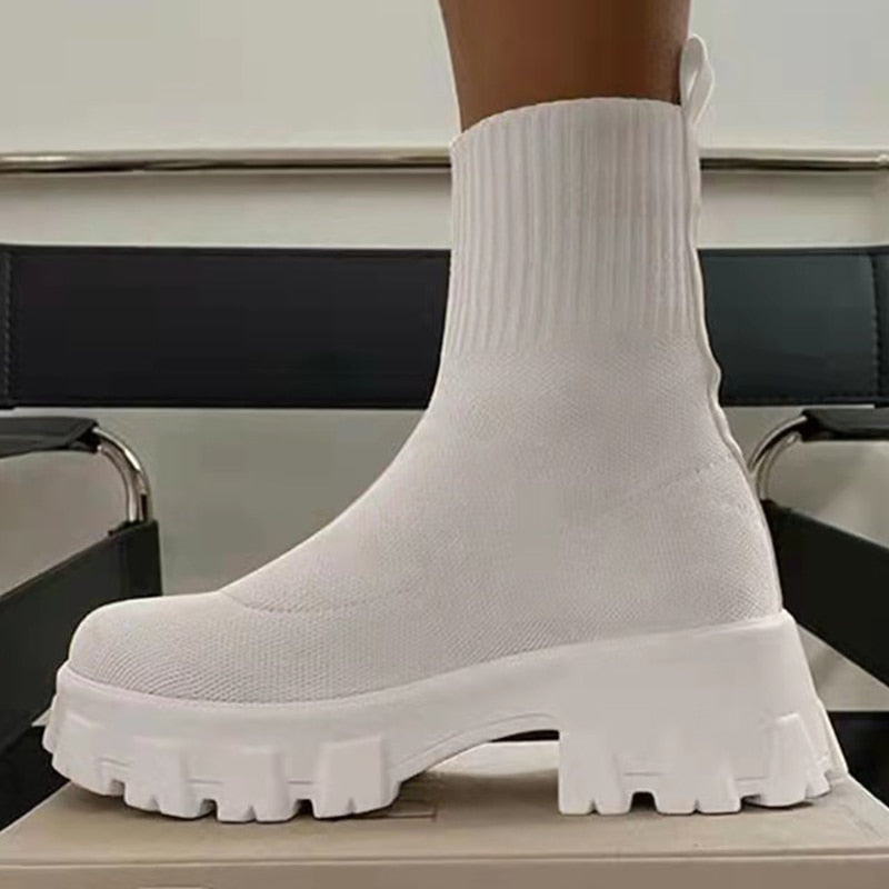 Chaussettes tendance pour baskets femme