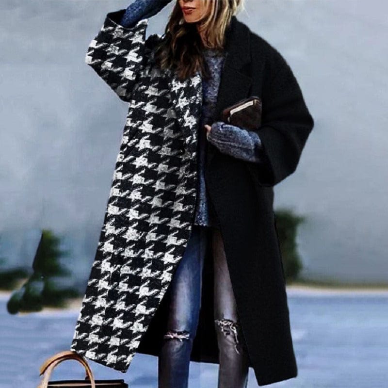 Manteau d'hiver élégant classique pour femme