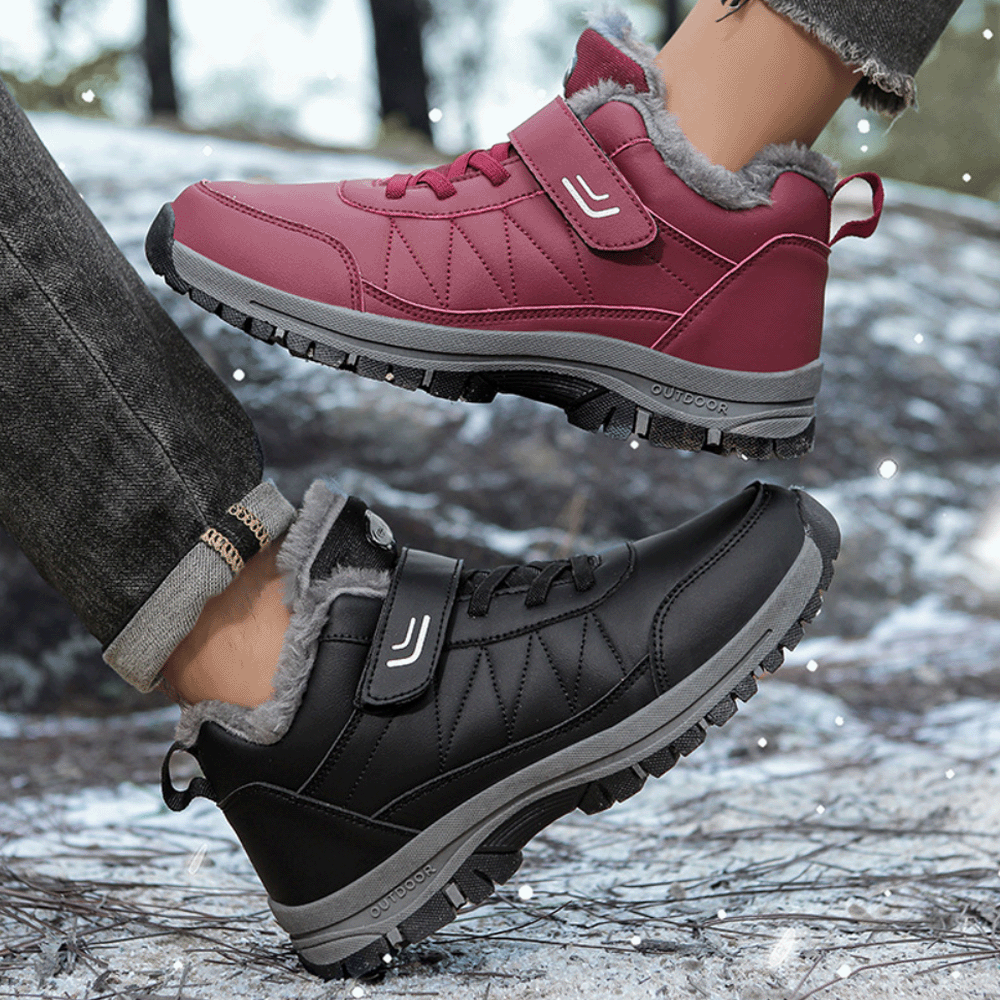 Orthopädische Schuhe Leder - Schmerzlindernd, Wasserdicht & Isolierend - IdealeKleiden