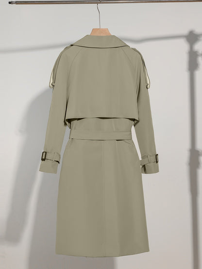 Stylischer Frauenmantel Gürtel-Design Plus Size Casual - IdealeKleiden