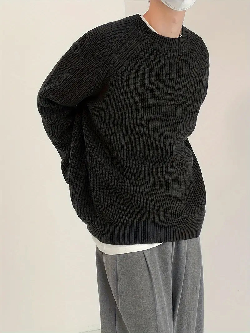 T-shirt manches longues col rond homme tendance