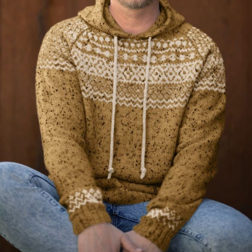 Sweat à capuche pour homme style rétro