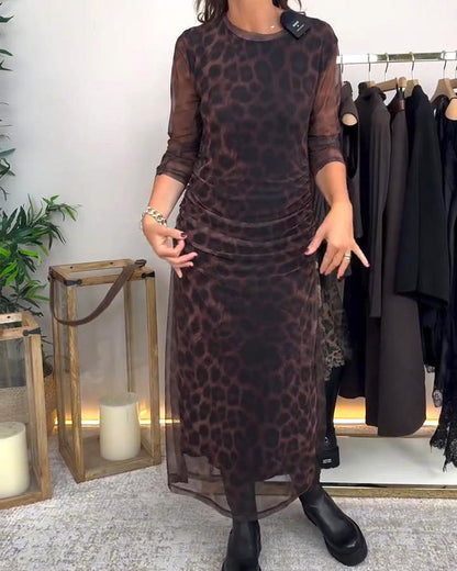 Robe léopard femme tendance