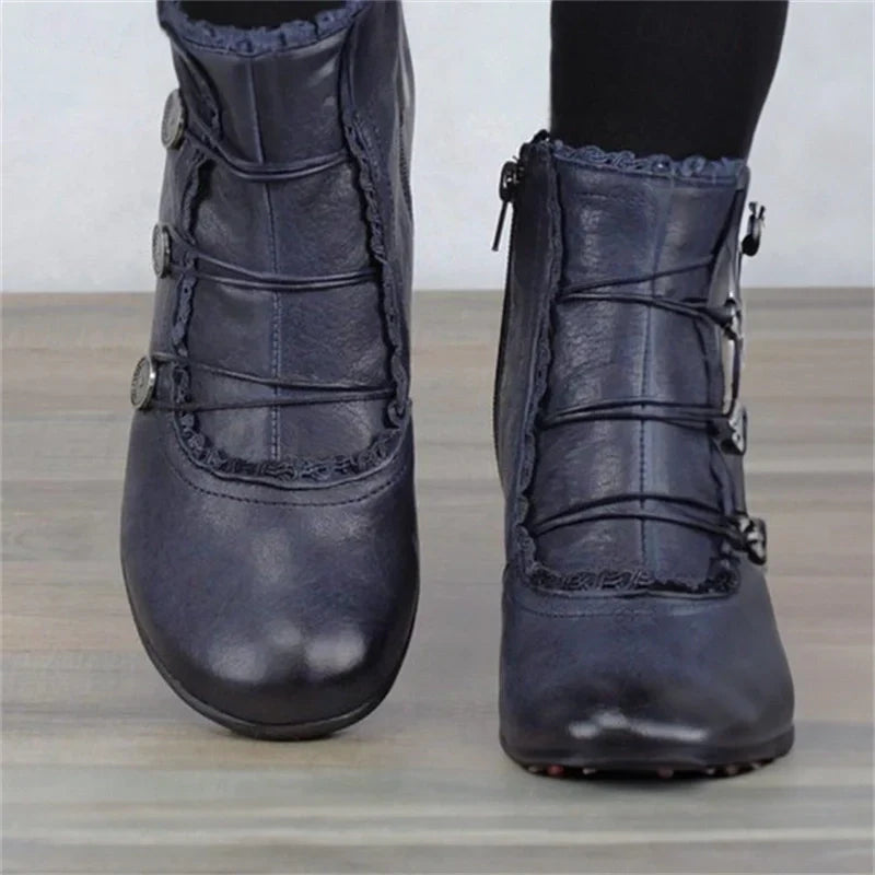 Bottines femme victoriennes à lacets