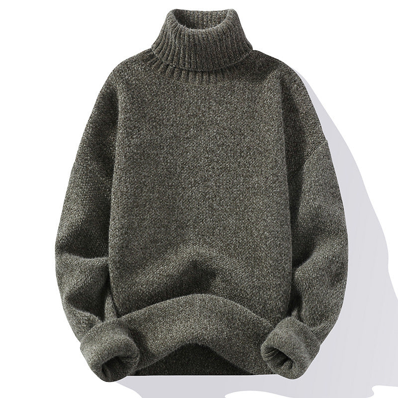 Robe en maille douce à col roulé