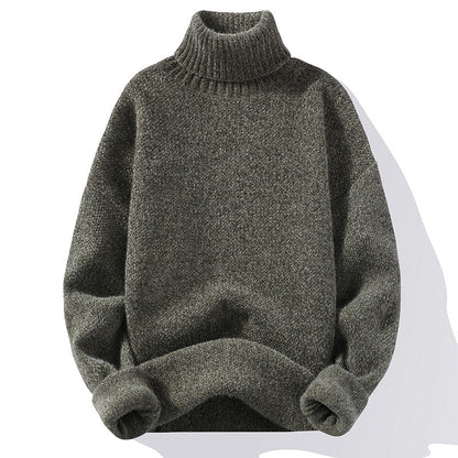 Robe en maille douce à col roulé
