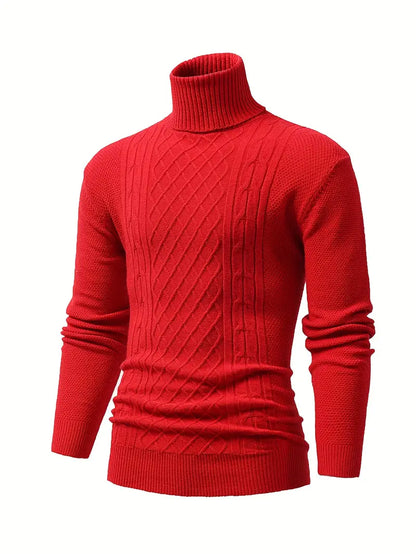 Pull roulé décontracté homme