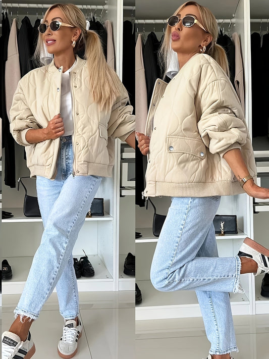 Warme Pufferjacke Damen Frühling Herbst - IdealeKleiden