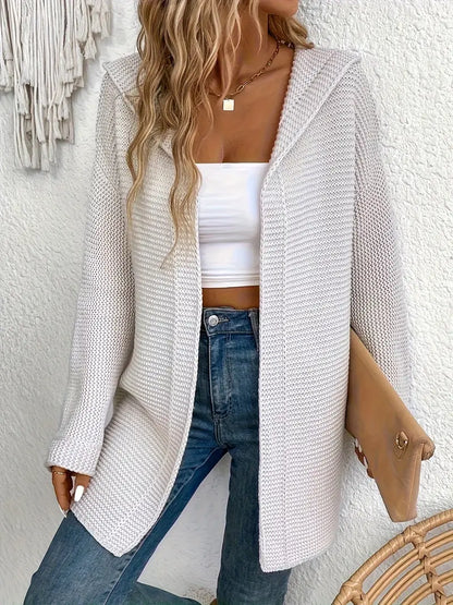 Cardigan pratique à capuche ajustable