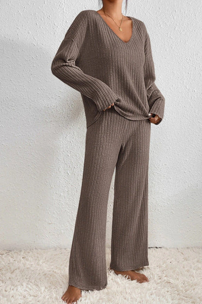 Ensemble de salon 2 pièces en coton pour femme