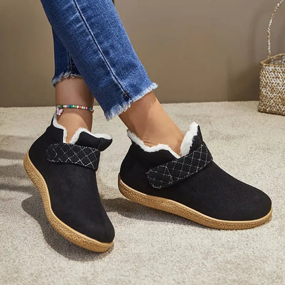Bottes chaudes en polaire confortables pour femmes