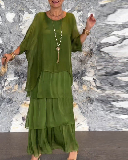 Robe artistique élégante coupe ample