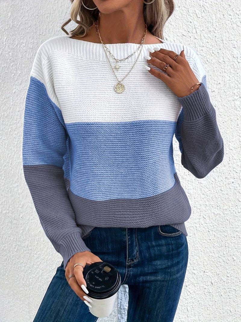 Lyra – Pull col rond moderne et élégant