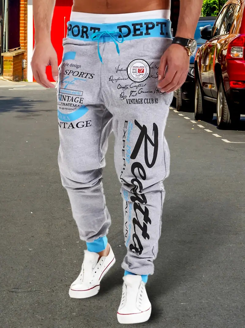 Pantalon d'entraînement sportif homme avec cordon de serrage