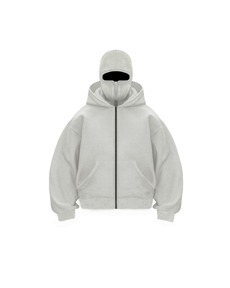 Veste à capuche chaude double capuche fermeture éclair