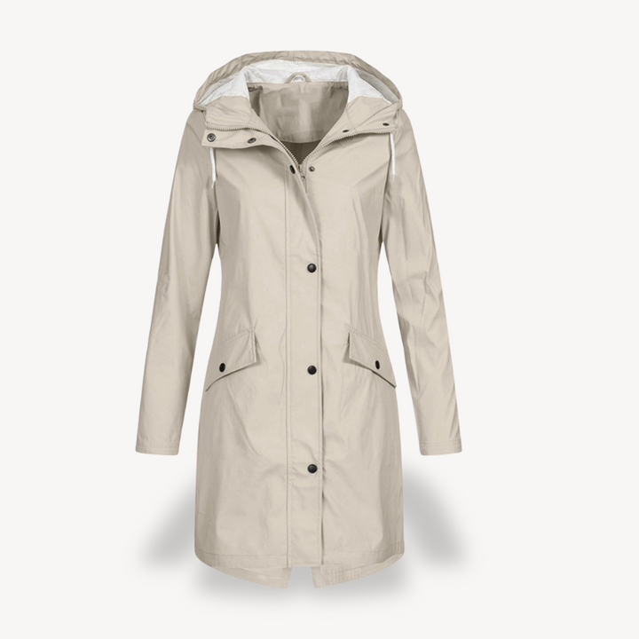 Veste imperméable femme parka à capuche veste de pluie