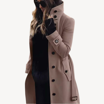 Trench-coat femme mélange de laine tendance