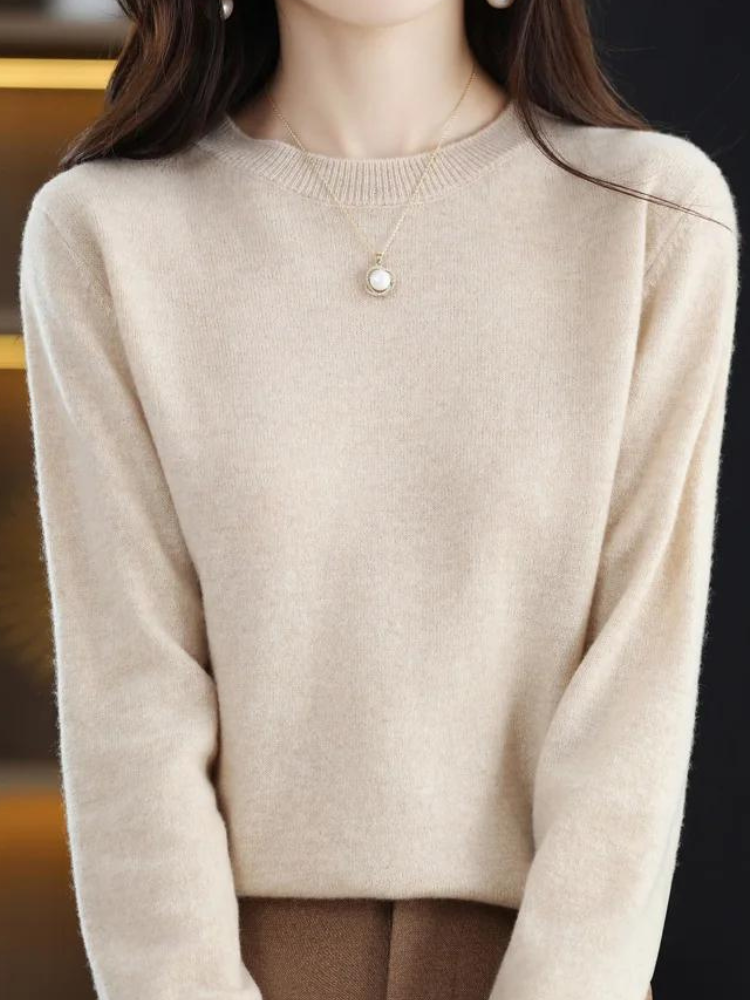 Pull doux à manches longues style moderne