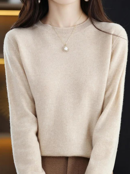 Pull doux à manches longues style moderne