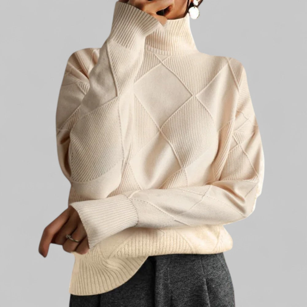 Pull col roulé femme Confortable Ample