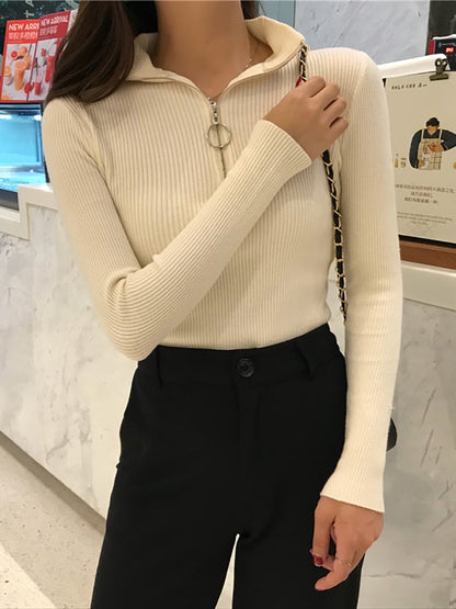 Pull-over col roulé femme Doux et chaud