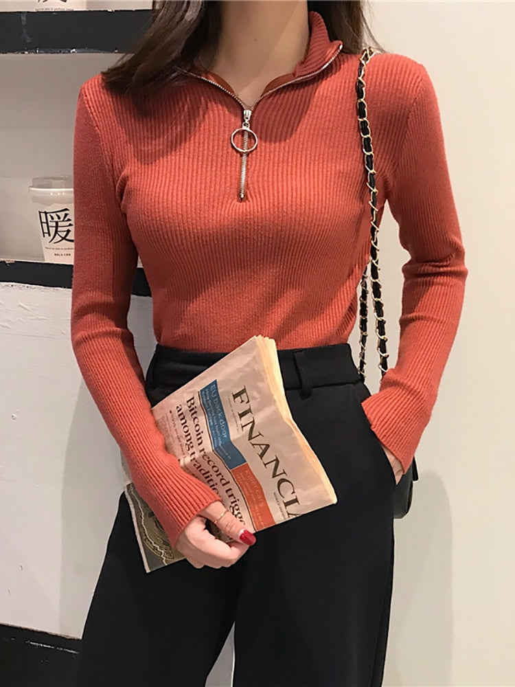 Pull-over col roulé femme Doux et chaud