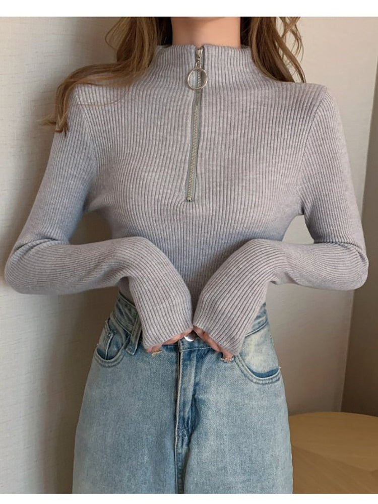 Pull-over col roulé femme Doux et chaud