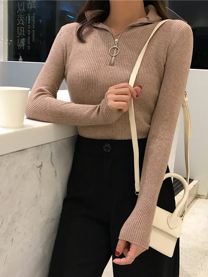 Pull-over col roulé femme Doux et chaud