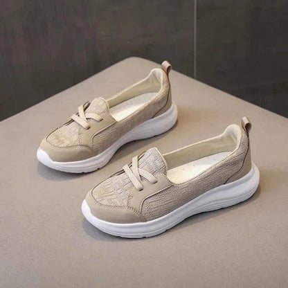 Chaussures basses confortables en cuir pour femmes