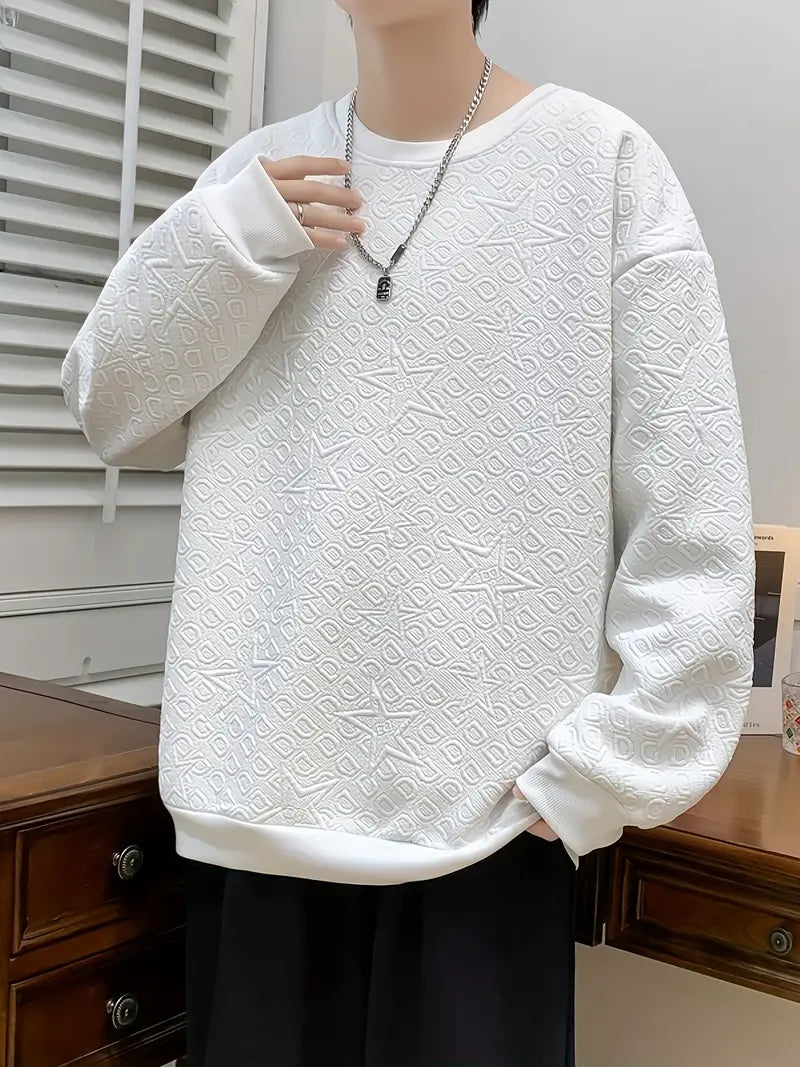 Sweatshirt décontracté col rond homme
