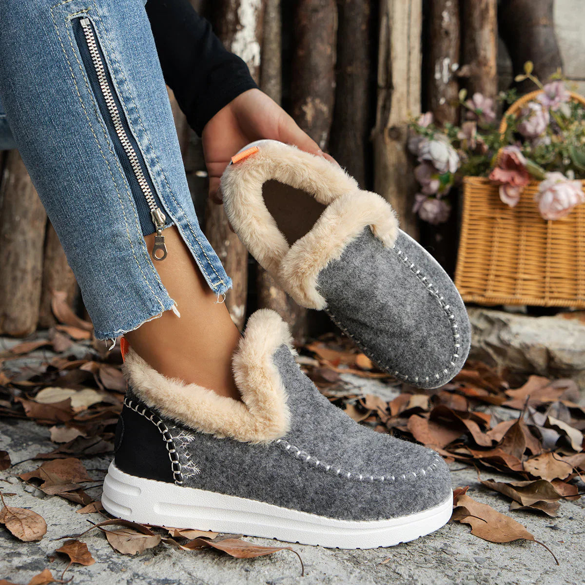 Bottines d'hiver confortables pour femmes