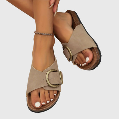 Sandales femme décontractées à boucle Été
