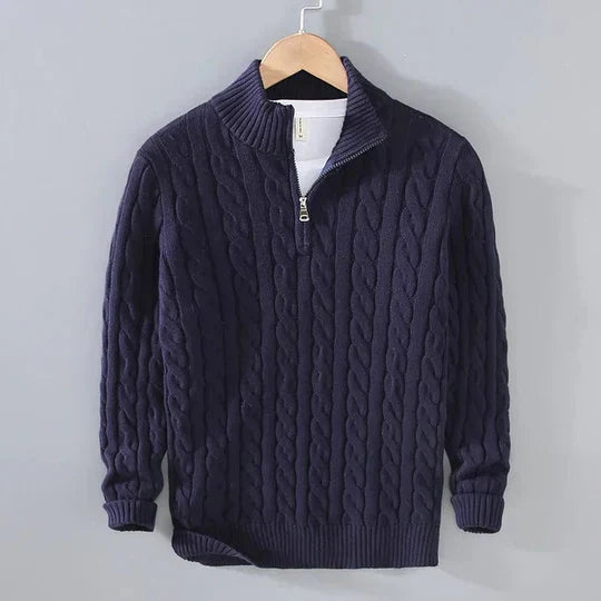 Jayden - Pull en maille fine en laine de qualité