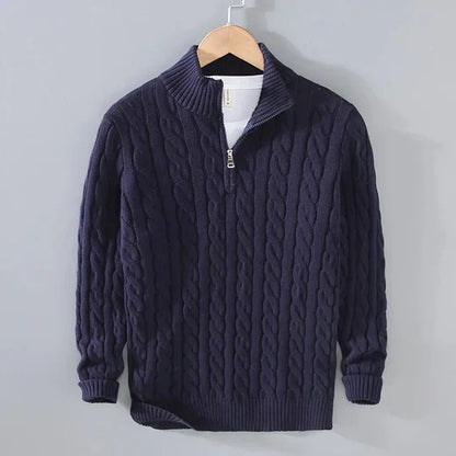 Jayden - Pull en maille fine en laine de qualité
