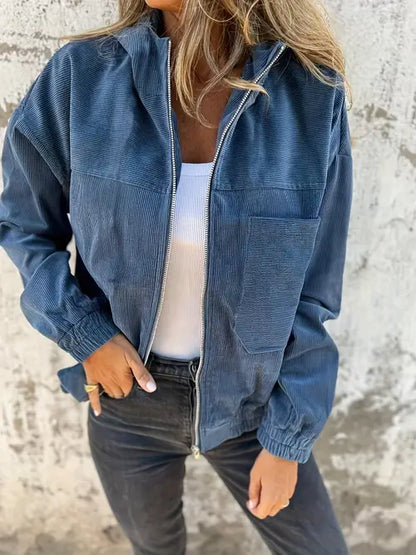 Veste d'extérieur robuste avec fermeture éclair Cordura