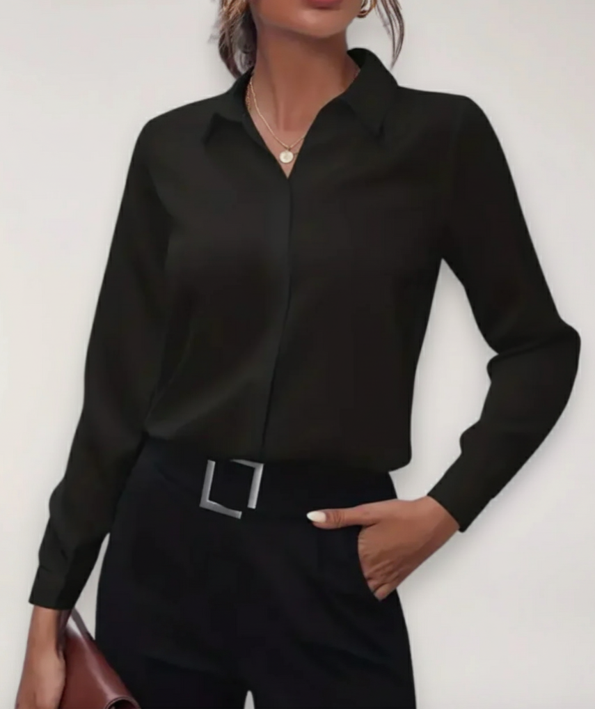 Chemisier Femme Bureau Moderne Boutonné