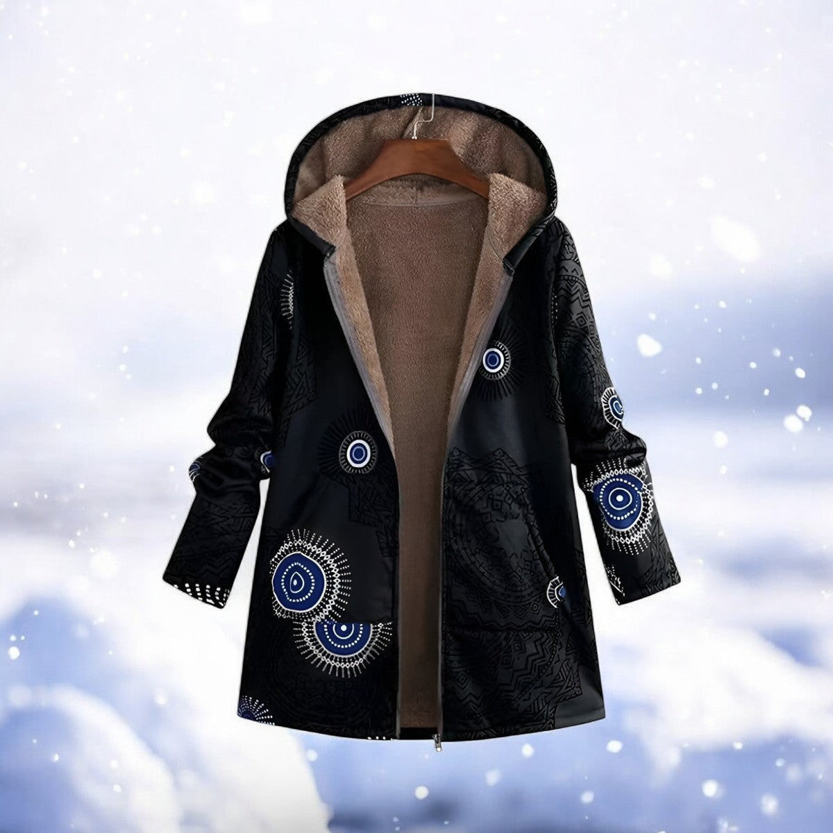 Parka d'hiver rouge chaud pour femme