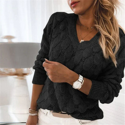 Pull doux en maille torsadée pour femme
