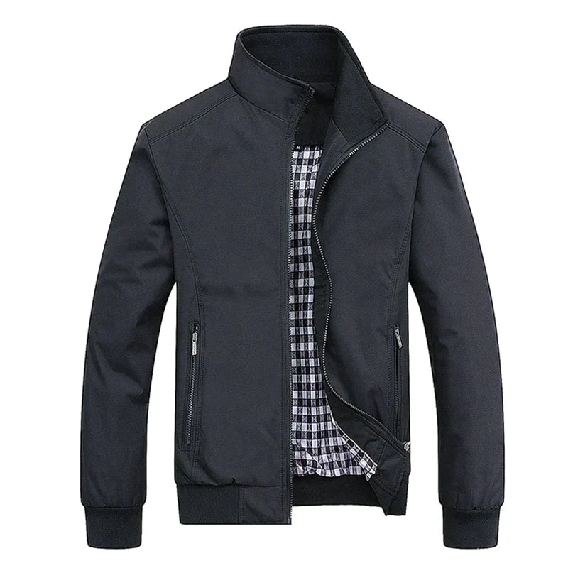 Herren Jacke Modern Reißverschluss Design - IdealeKleiden