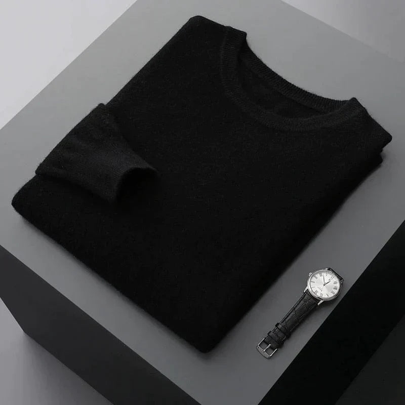 Pull-over homme Col rond classique Aspect élégant