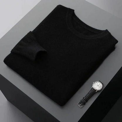 Pull-over homme Col rond classique Aspect élégant